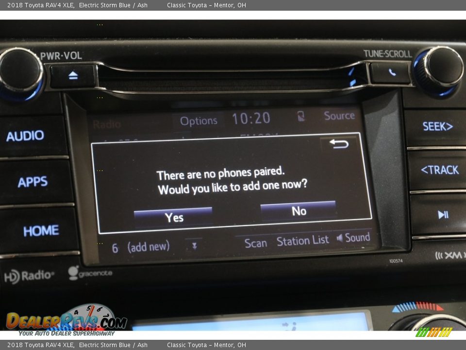 2018 Toyota RAV4 XLE Electric Storm Blue / Ash Photo #11