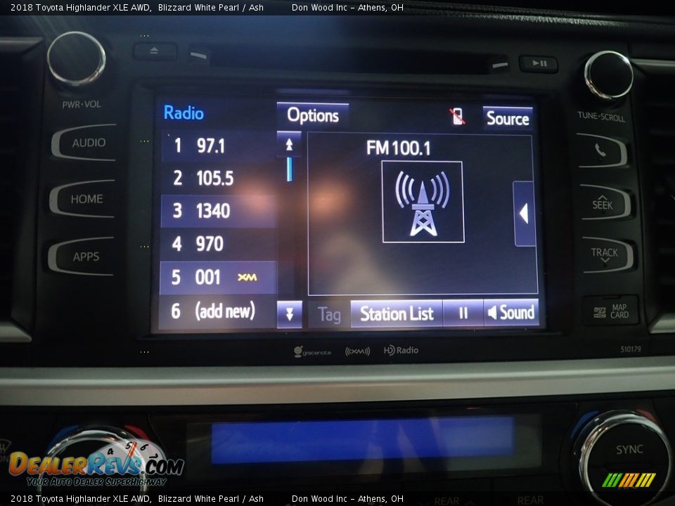 2018 Toyota Highlander XLE AWD Blizzard White Pearl / Ash Photo #30