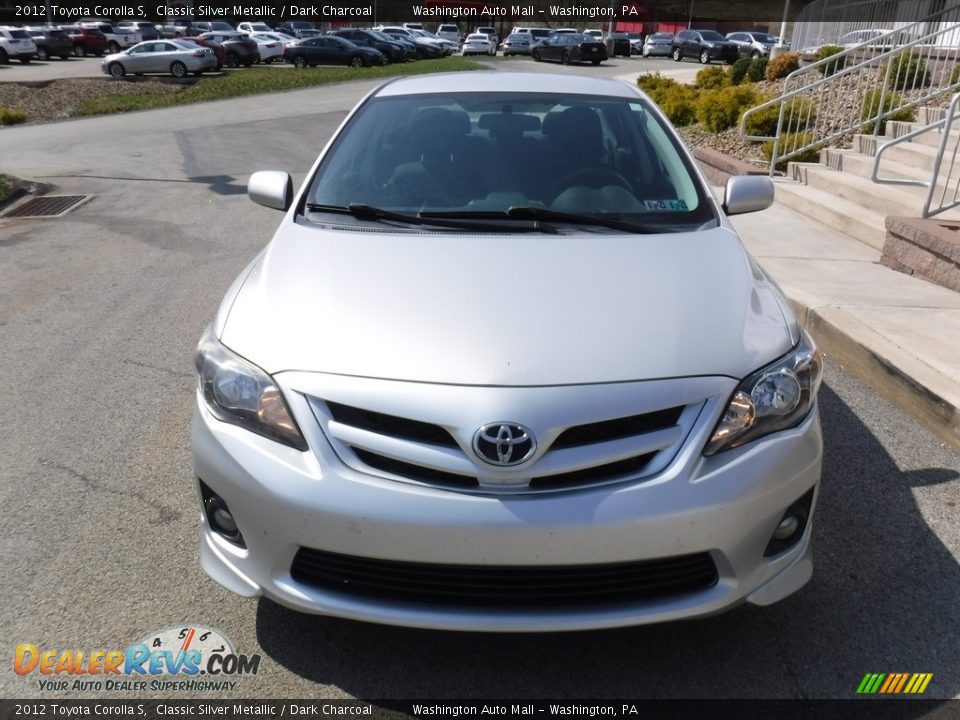 2012 Toyota Corolla S Classic Silver Metallic / Dark Charcoal Photo #10