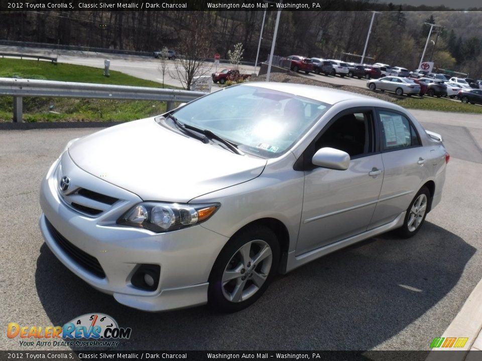 2012 Toyota Corolla S Classic Silver Metallic / Dark Charcoal Photo #11