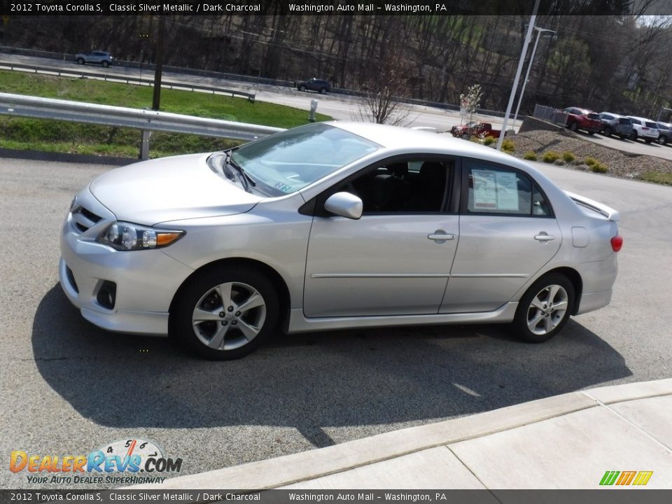 2012 Toyota Corolla S Classic Silver Metallic / Dark Charcoal Photo #12