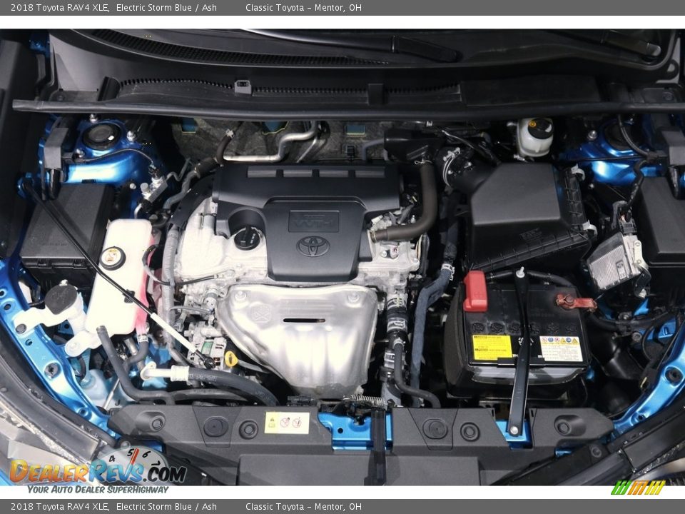 2018 Toyota RAV4 XLE Electric Storm Blue / Ash Photo #18