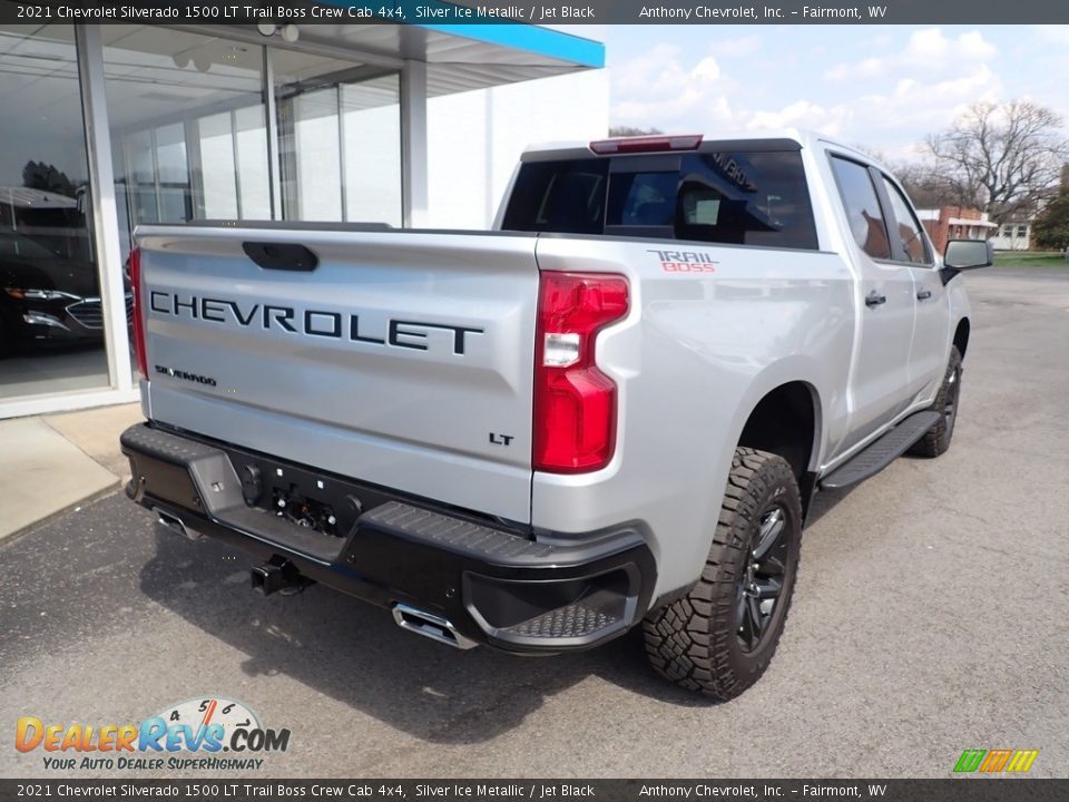 2021 Chevrolet Silverado 1500 LT Trail Boss Crew Cab 4x4 Silver Ice Metallic / Jet Black Photo #3