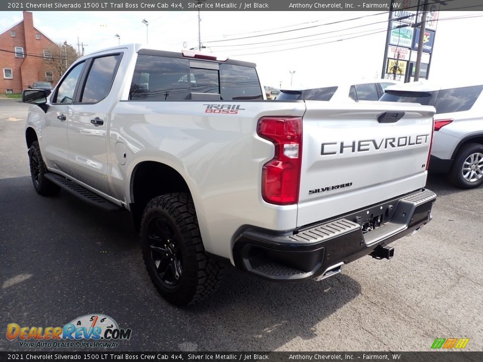 2021 Chevrolet Silverado 1500 LT Trail Boss Crew Cab 4x4 Silver Ice Metallic / Jet Black Photo #5