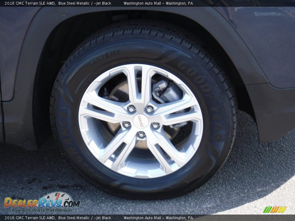 2018 GMC Terrain SLE AWD Blue Steel Metallic / ­Jet Black Photo #3
