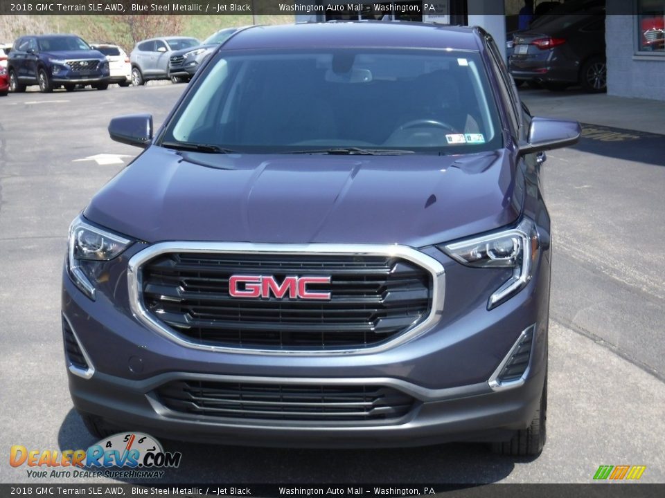 2018 GMC Terrain SLE AWD Blue Steel Metallic / ­Jet Black Photo #4