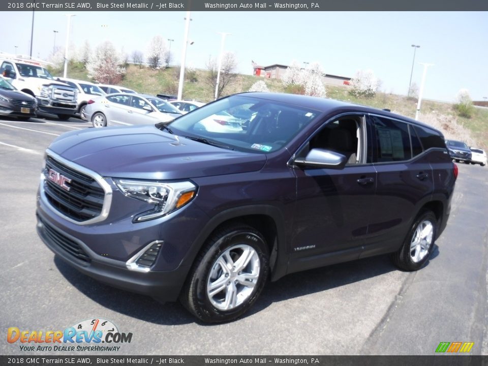 2018 GMC Terrain SLE AWD Blue Steel Metallic / ­Jet Black Photo #5