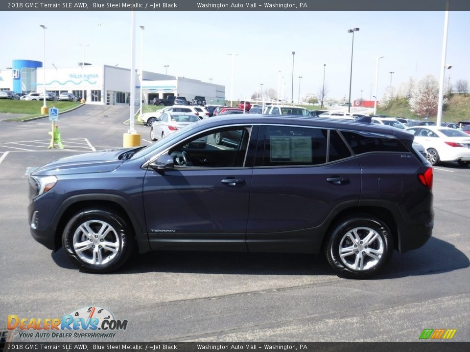 2018 GMC Terrain SLE AWD Blue Steel Metallic / ­Jet Black Photo #6