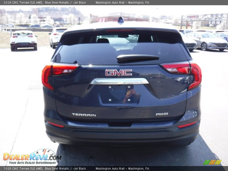 2018 GMC Terrain SLE AWD Blue Steel Metallic / ­Jet Black Photo #8