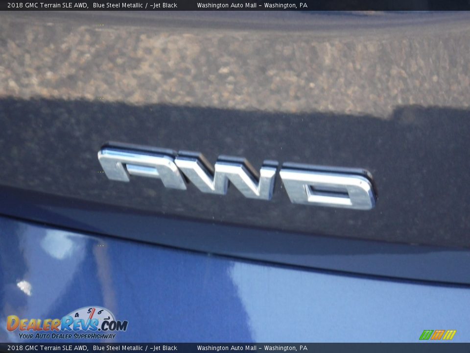 2018 GMC Terrain SLE AWD Blue Steel Metallic / ­Jet Black Photo #10