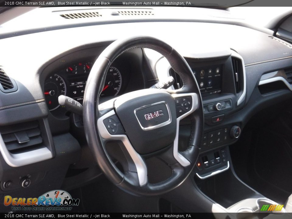 2018 GMC Terrain SLE AWD Blue Steel Metallic / ­Jet Black Photo #11