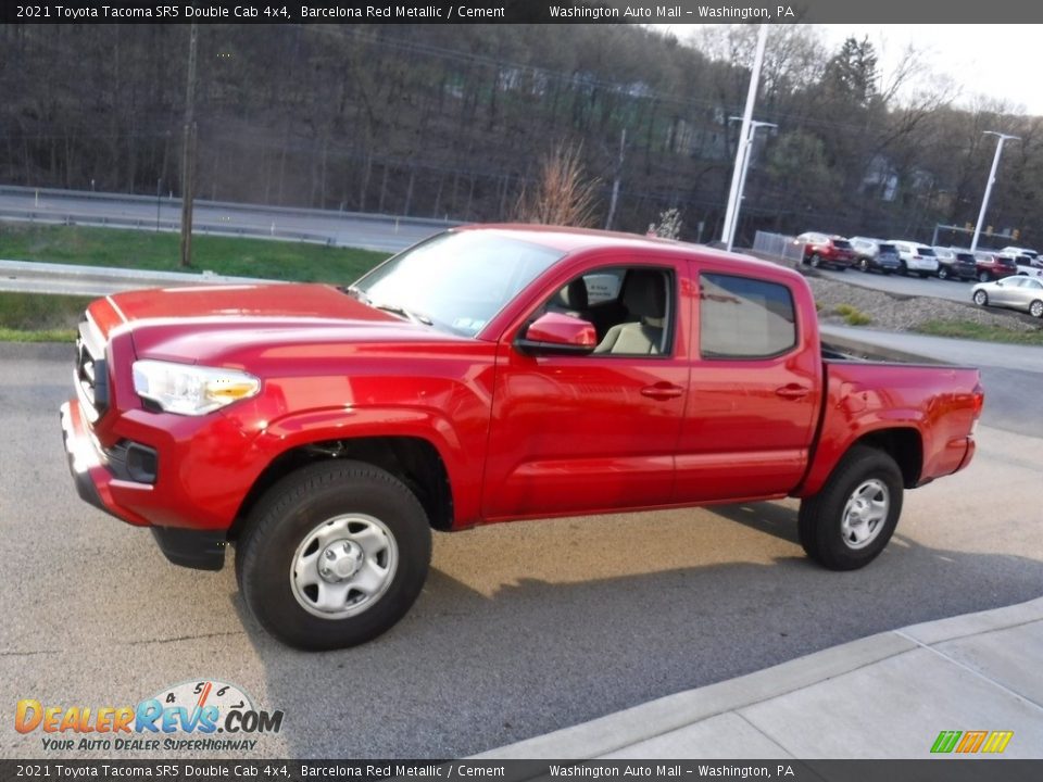 2021 Toyota Tacoma SR5 Double Cab 4x4 Barcelona Red Metallic / Cement Photo #14