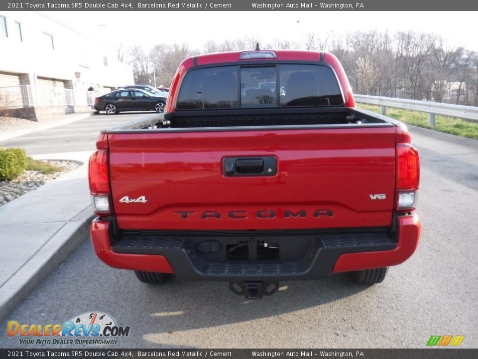 2021 Toyota Tacoma SR5 Double Cab 4x4 Barcelona Red Metallic / Cement Photo #15