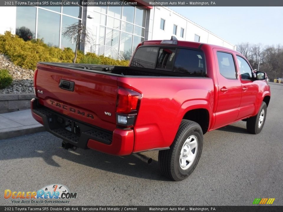 2021 Toyota Tacoma SR5 Double Cab 4x4 Barcelona Red Metallic / Cement Photo #16