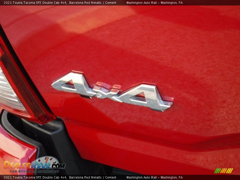 2021 Toyota Tacoma SR5 Double Cab 4x4 Barcelona Red Metallic / Cement Photo #18