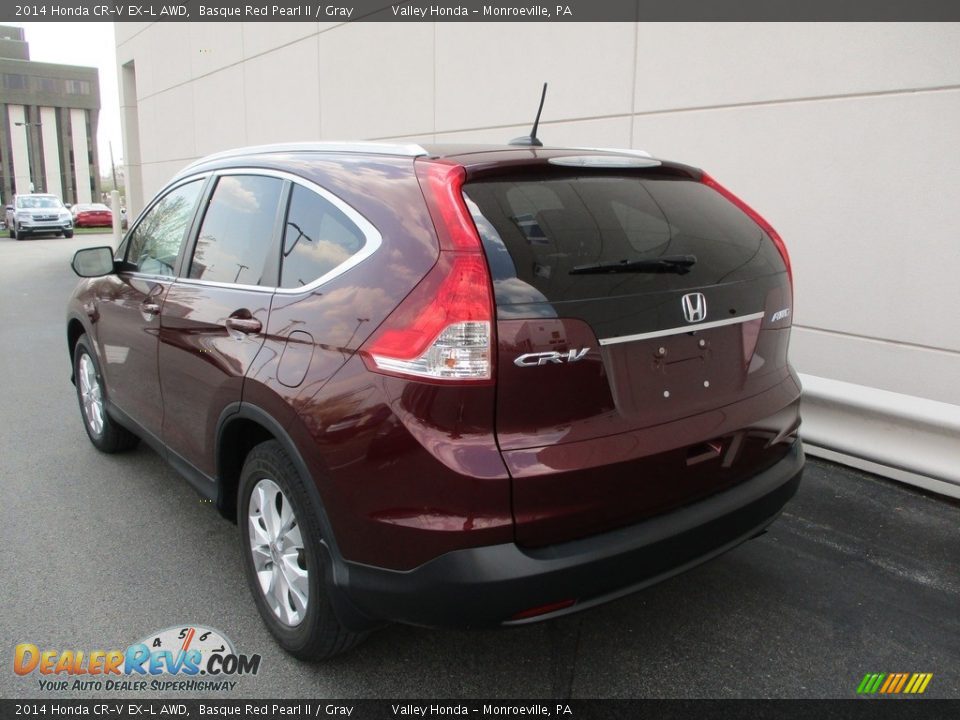2014 Honda CR-V EX-L AWD Basque Red Pearl II / Gray Photo #3