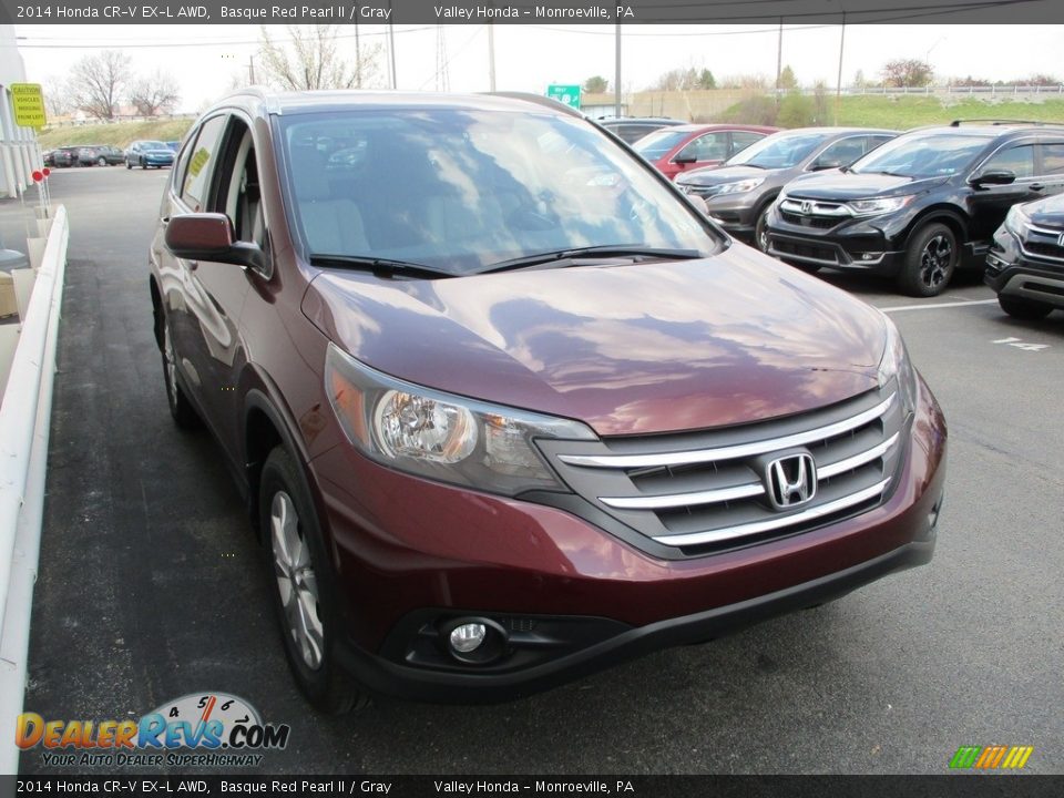 2014 Honda CR-V EX-L AWD Basque Red Pearl II / Gray Photo #6