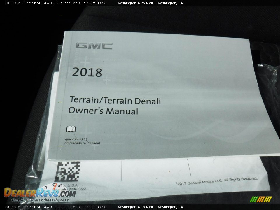 2018 GMC Terrain SLE AWD Blue Steel Metallic / ­Jet Black Photo #27