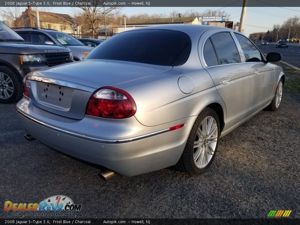 2008 Jaguar S-Type 3.0 Frost Blue / Charcoal Photo #3