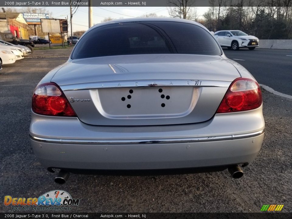 2008 Jaguar S-Type 3.0 Frost Blue / Charcoal Photo #4