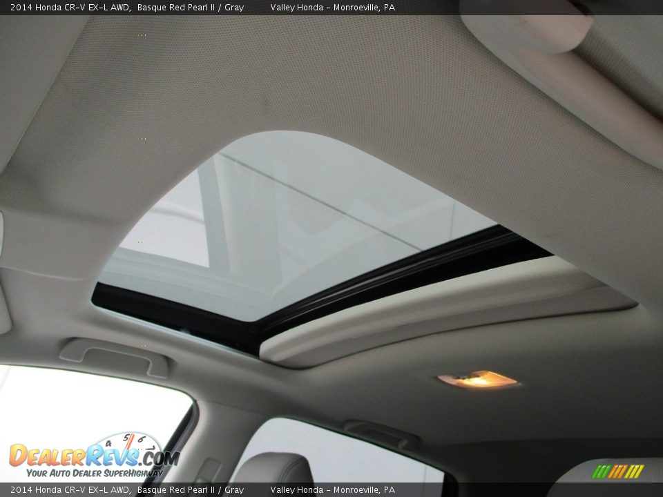 2014 Honda CR-V EX-L AWD Basque Red Pearl II / Gray Photo #10