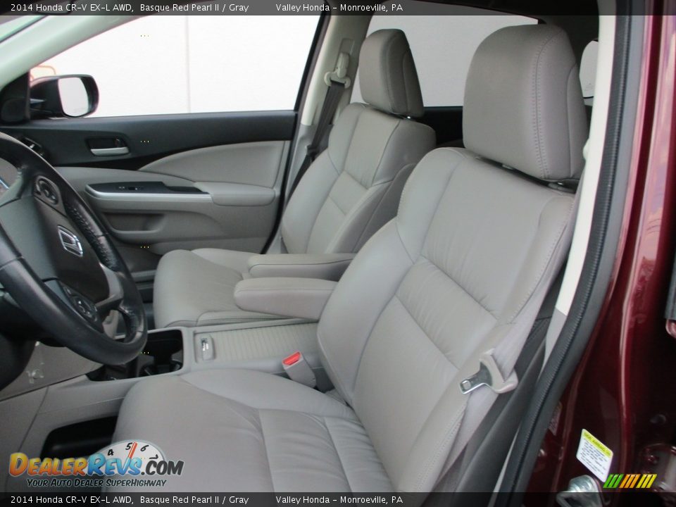 2014 Honda CR-V EX-L AWD Basque Red Pearl II / Gray Photo #11