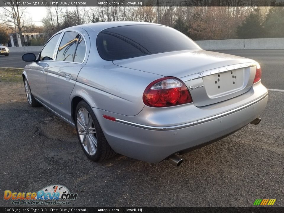 2008 Jaguar S-Type 3.0 Frost Blue / Charcoal Photo #5