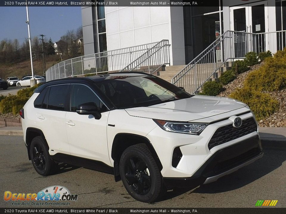 2020 Toyota RAV4 XSE AWD Hybrid Blizzard White Pearl / Black Photo #1