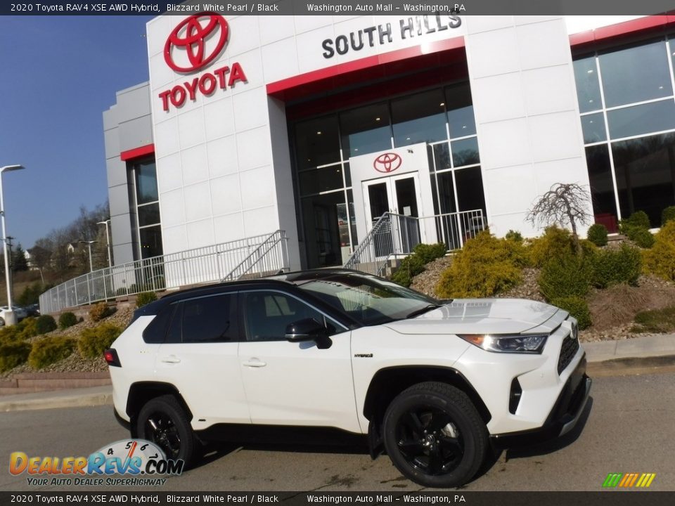 2020 Toyota RAV4 XSE AWD Hybrid Blizzard White Pearl / Black Photo #2