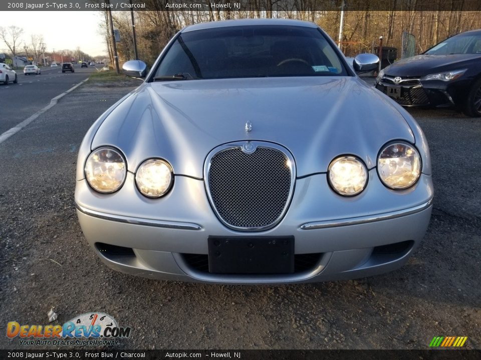 2008 Jaguar S-Type 3.0 Frost Blue / Charcoal Photo #8