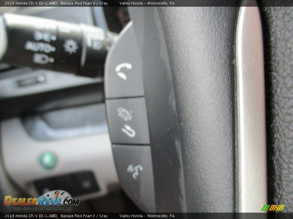2014 Honda CR-V EX-L AWD Basque Red Pearl II / Gray Photo #18