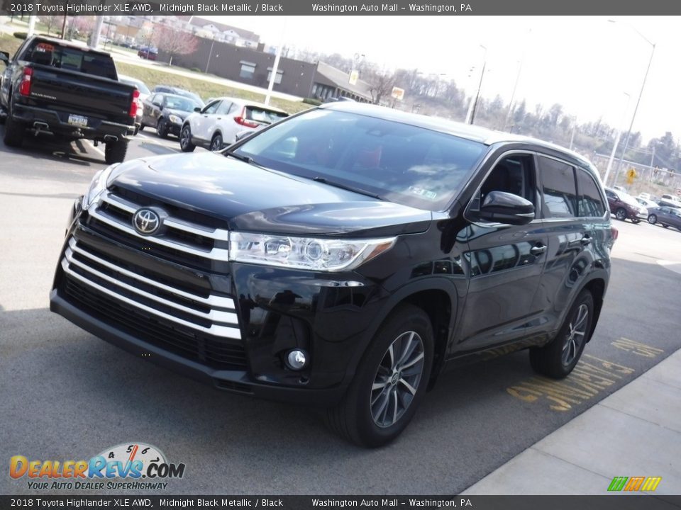 2018 Toyota Highlander XLE AWD Midnight Black Metallic / Black Photo #6