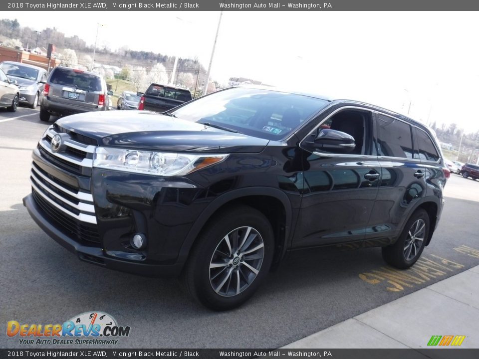 2018 Toyota Highlander XLE AWD Midnight Black Metallic / Black Photo #7