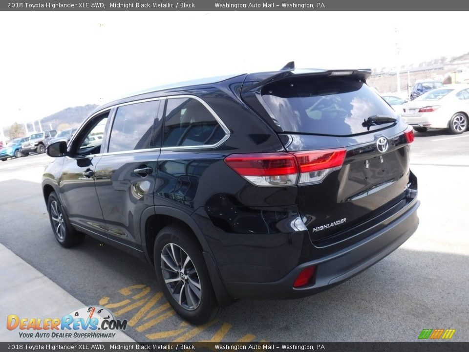 2018 Toyota Highlander XLE AWD Midnight Black Metallic / Black Photo #8