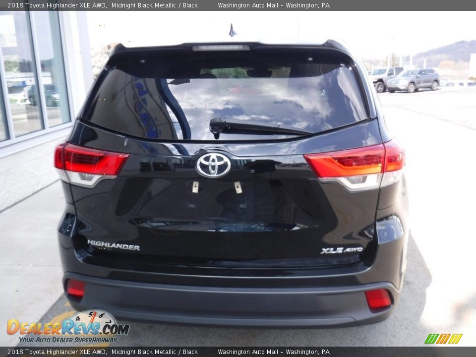 2018 Toyota Highlander XLE AWD Midnight Black Metallic / Black Photo #9