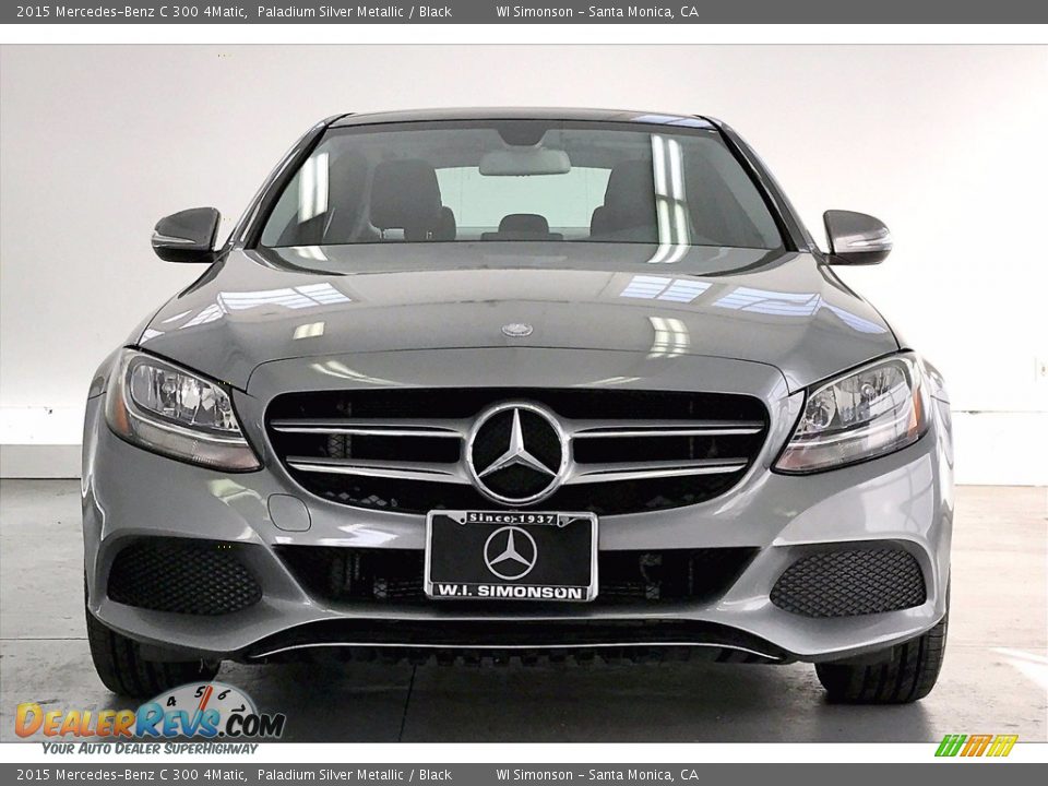 2015 Mercedes-Benz C 300 4Matic Paladium Silver Metallic / Black Photo #2