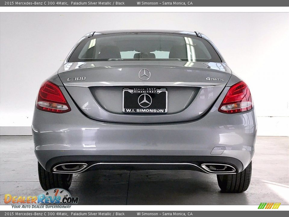 2015 Mercedes-Benz C 300 4Matic Paladium Silver Metallic / Black Photo #3