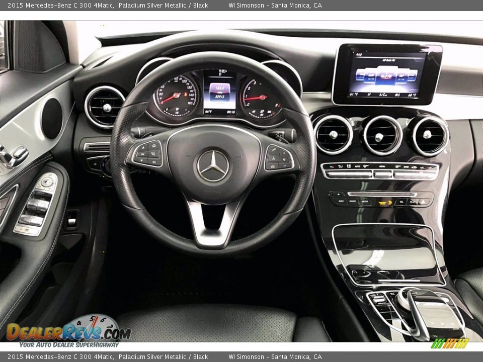 2015 Mercedes-Benz C 300 4Matic Paladium Silver Metallic / Black Photo #4