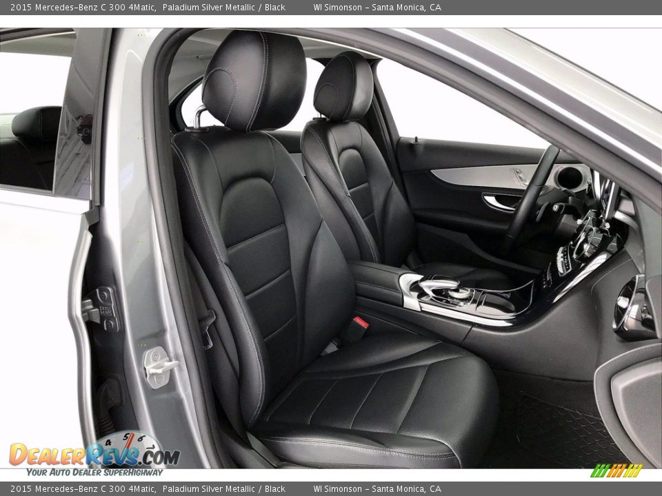 2015 Mercedes-Benz C 300 4Matic Paladium Silver Metallic / Black Photo #6