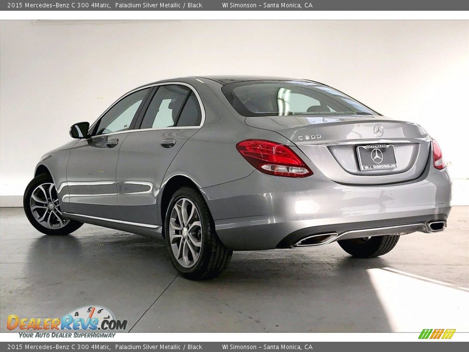 2015 Mercedes-Benz C 300 4Matic Paladium Silver Metallic / Black Photo #10