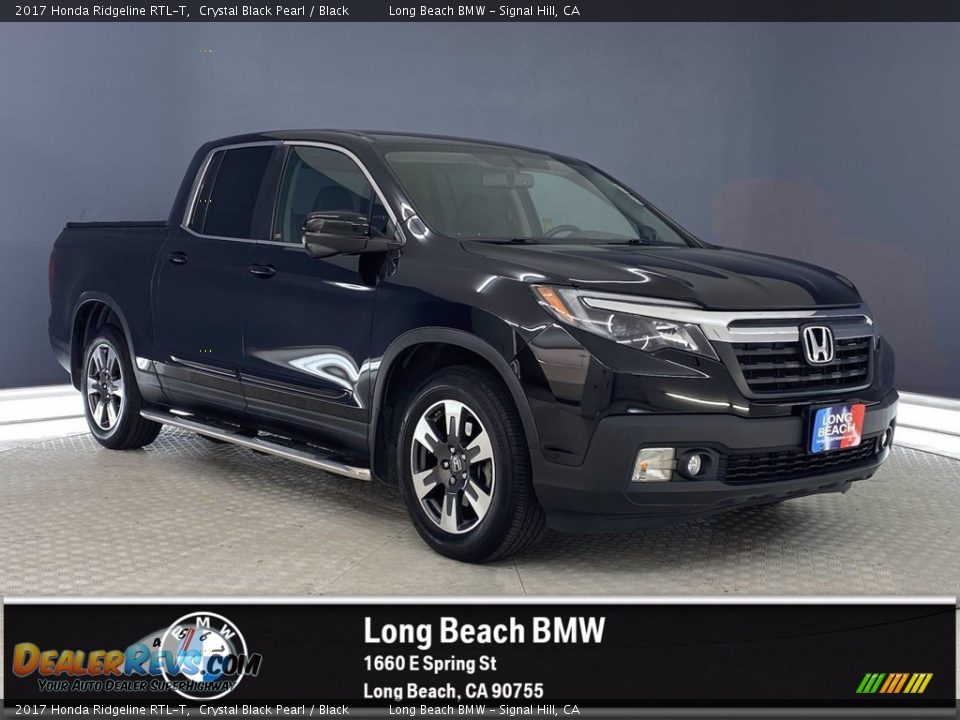 2017 Honda Ridgeline RTL-T Crystal Black Pearl / Black Photo #1