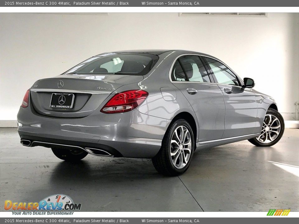 2015 Mercedes-Benz C 300 4Matic Paladium Silver Metallic / Black Photo #13