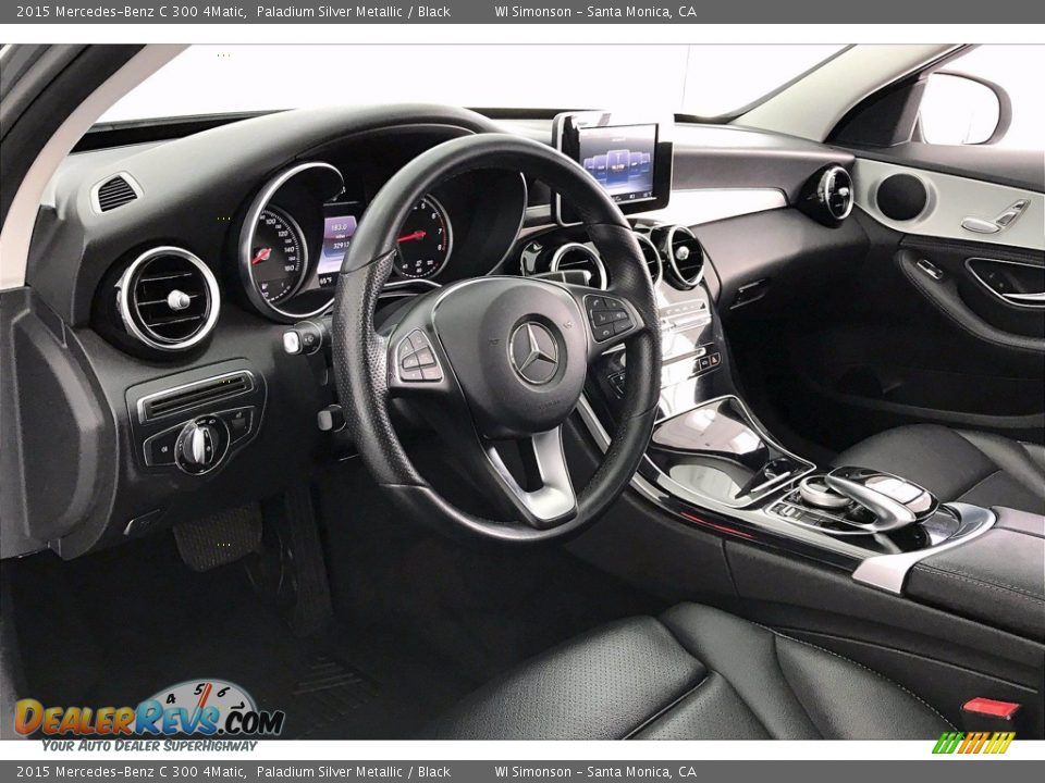 2015 Mercedes-Benz C 300 4Matic Paladium Silver Metallic / Black Photo #14