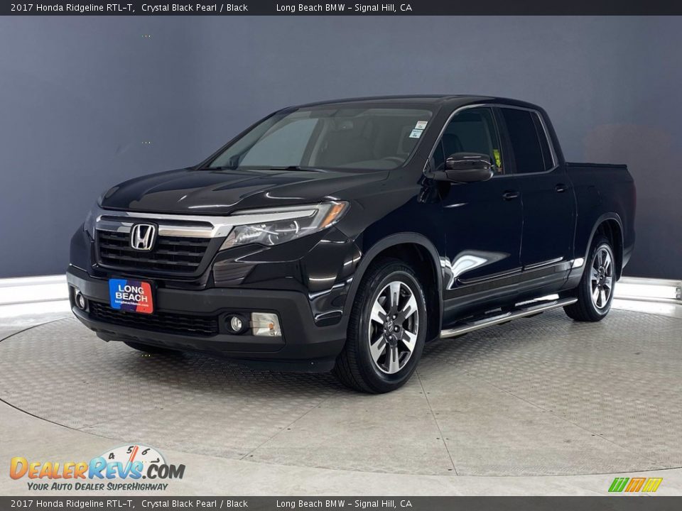 2017 Honda Ridgeline RTL-T Crystal Black Pearl / Black Photo #3