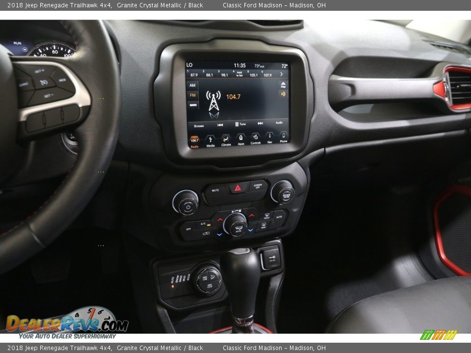 2018 Jeep Renegade Trailhawk 4x4 Granite Crystal Metallic / Black Photo #9
