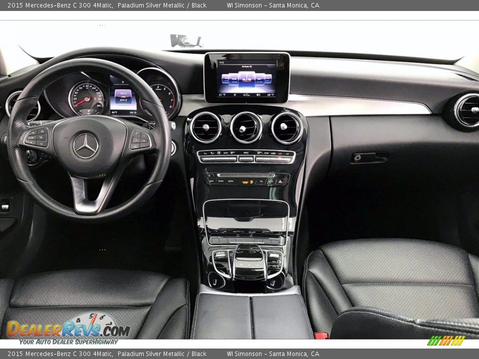 2015 Mercedes-Benz C 300 4Matic Paladium Silver Metallic / Black Photo #15