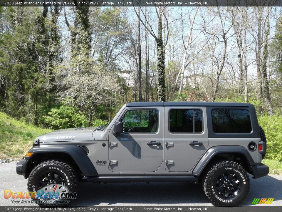 2020 Jeep Wrangler Unlimited Willys 4x4 Sting-Gray / Heritage Tan/Black Photo #1