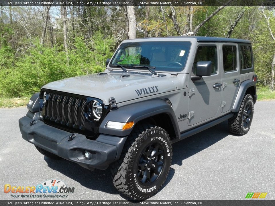 2020 Jeep Wrangler Unlimited Willys 4x4 Sting-Gray / Heritage Tan/Black Photo #2