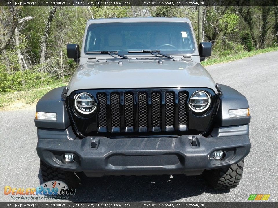 2020 Jeep Wrangler Unlimited Willys 4x4 Sting-Gray / Heritage Tan/Black Photo #3