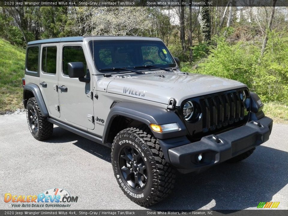 2020 Jeep Wrangler Unlimited Willys 4x4 Sting-Gray / Heritage Tan/Black Photo #4